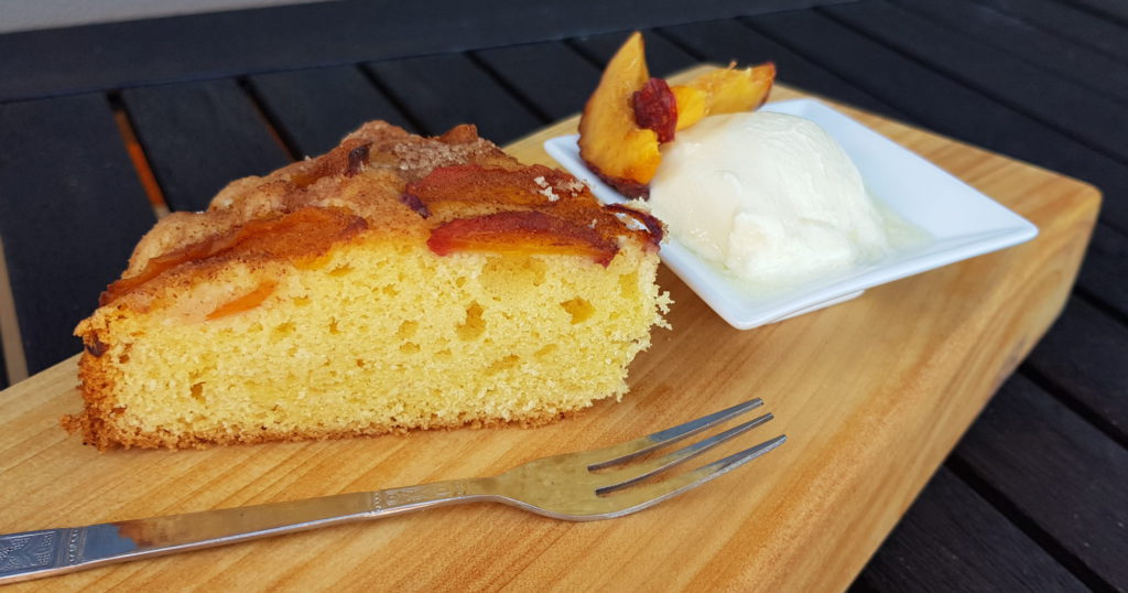 Nectarine cake