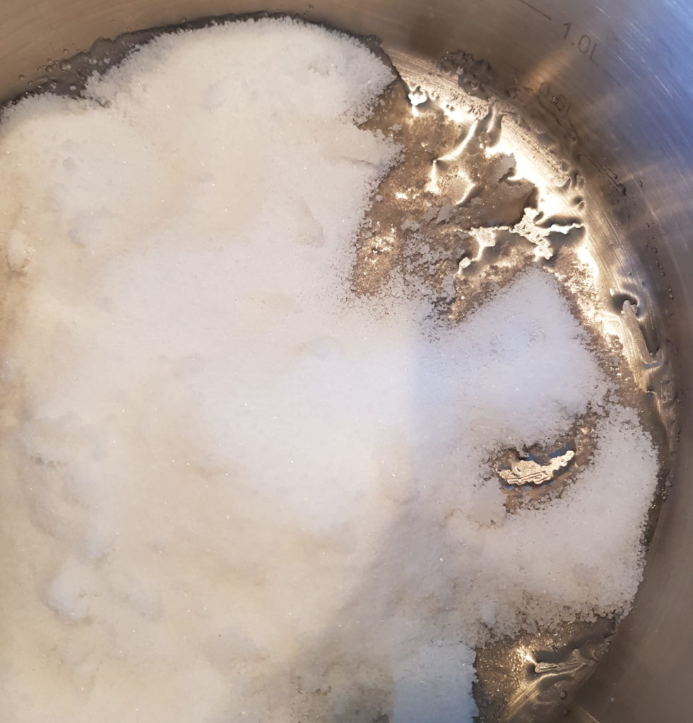 white sugar for caramel sauce