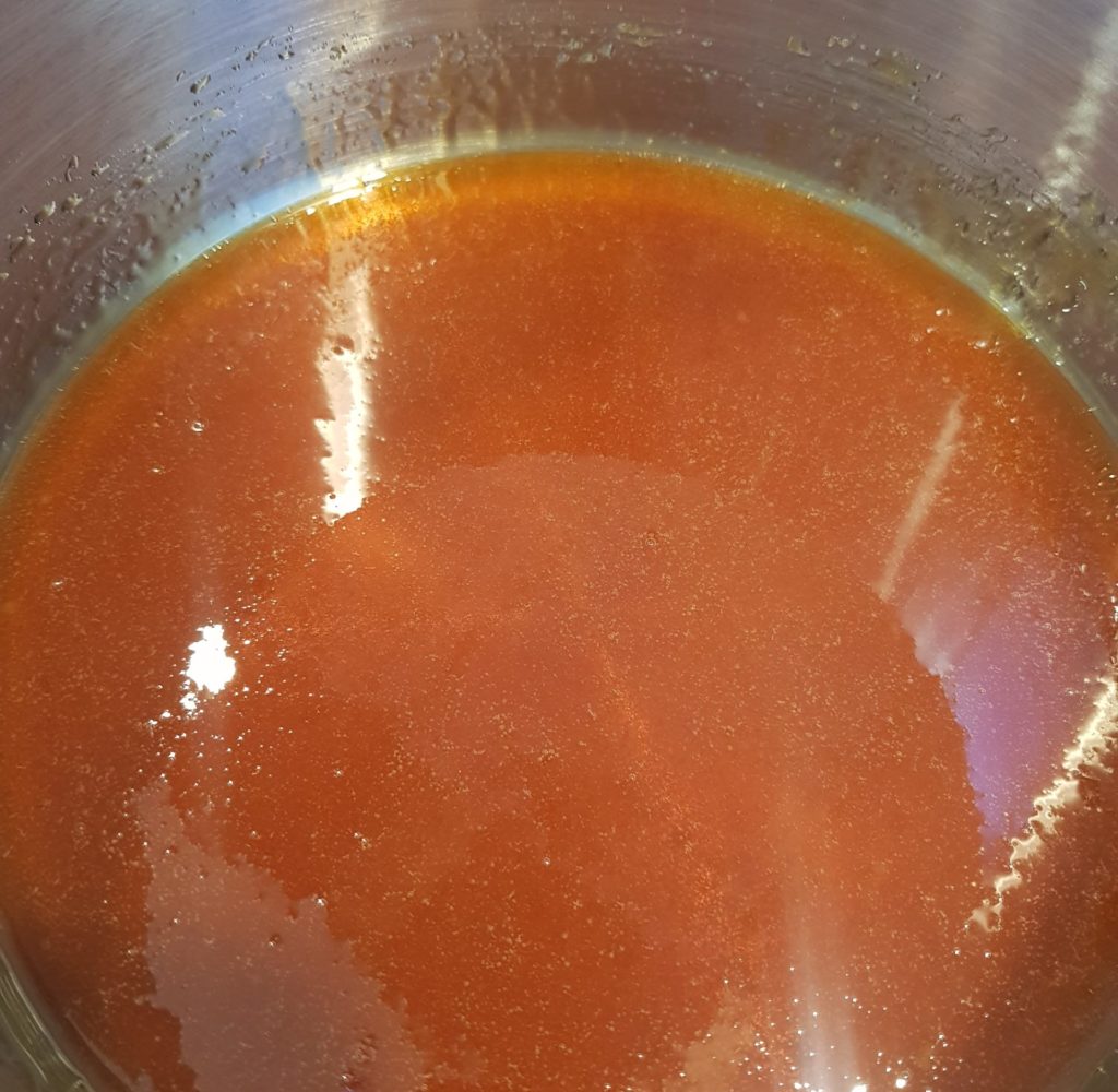 Caramelize sugar