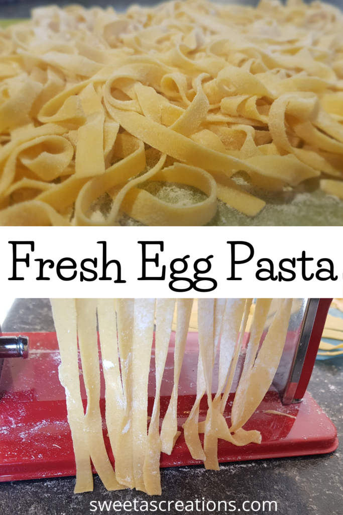 Homemade egg pasta