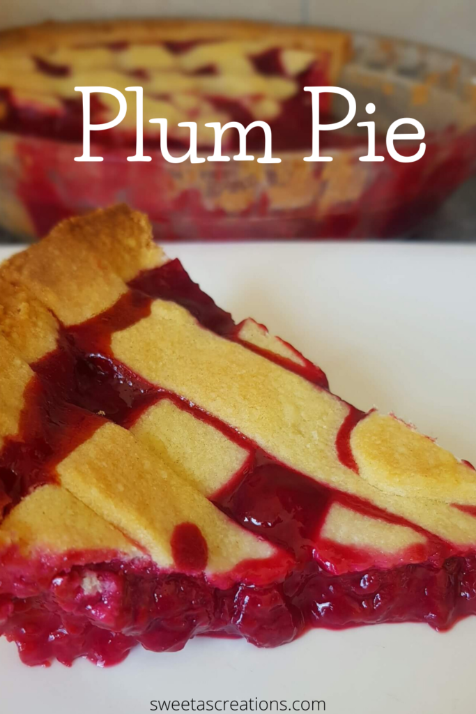 Plum pie