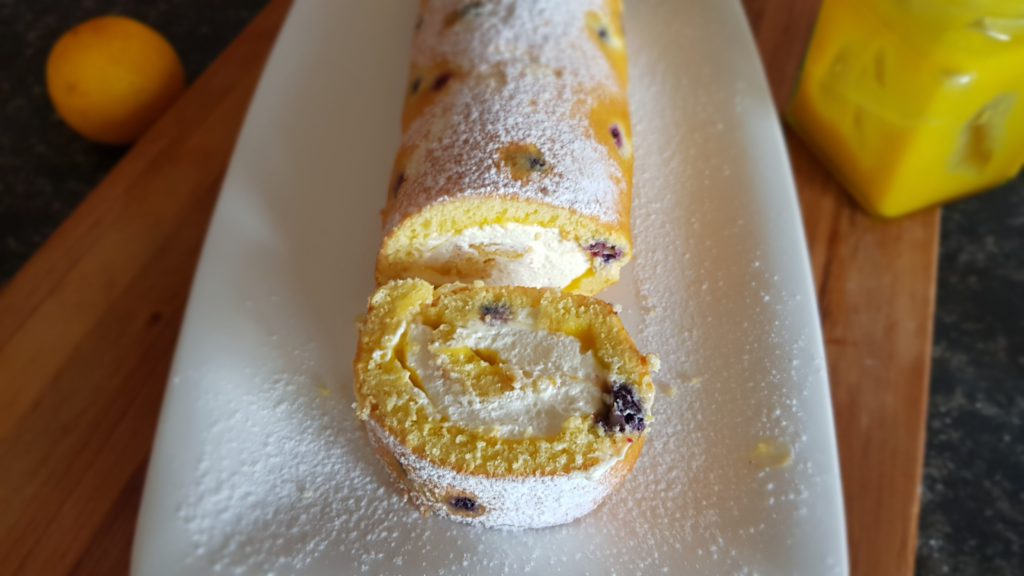 Blueberry Lemon swiss roll